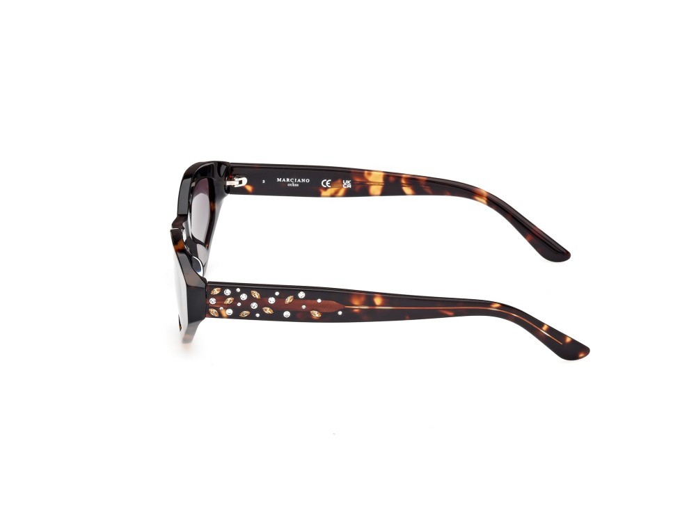 Sunglasses Guess by Marciano GM00017 (52P) color avana scura shape geometric lenses verde sfumato