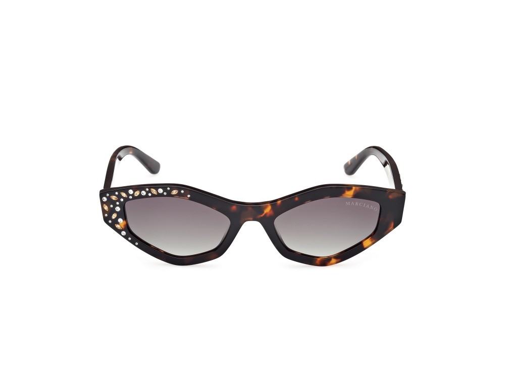 Sunglasses Guess by Marciano GM00017 (52P) color avana scura shape geometric lenses verde sfumato