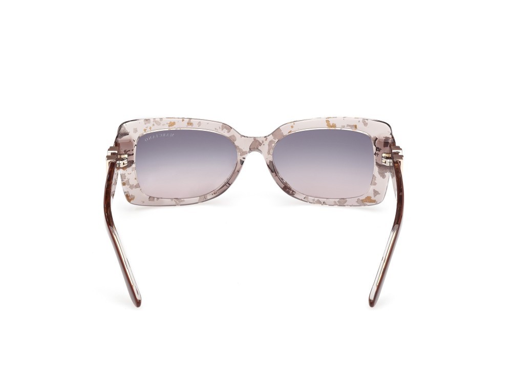 Sunglasses Guess by Marciano GM00018 (50B) color marrone scuro lucido shape rectangle lenses fumo grad.