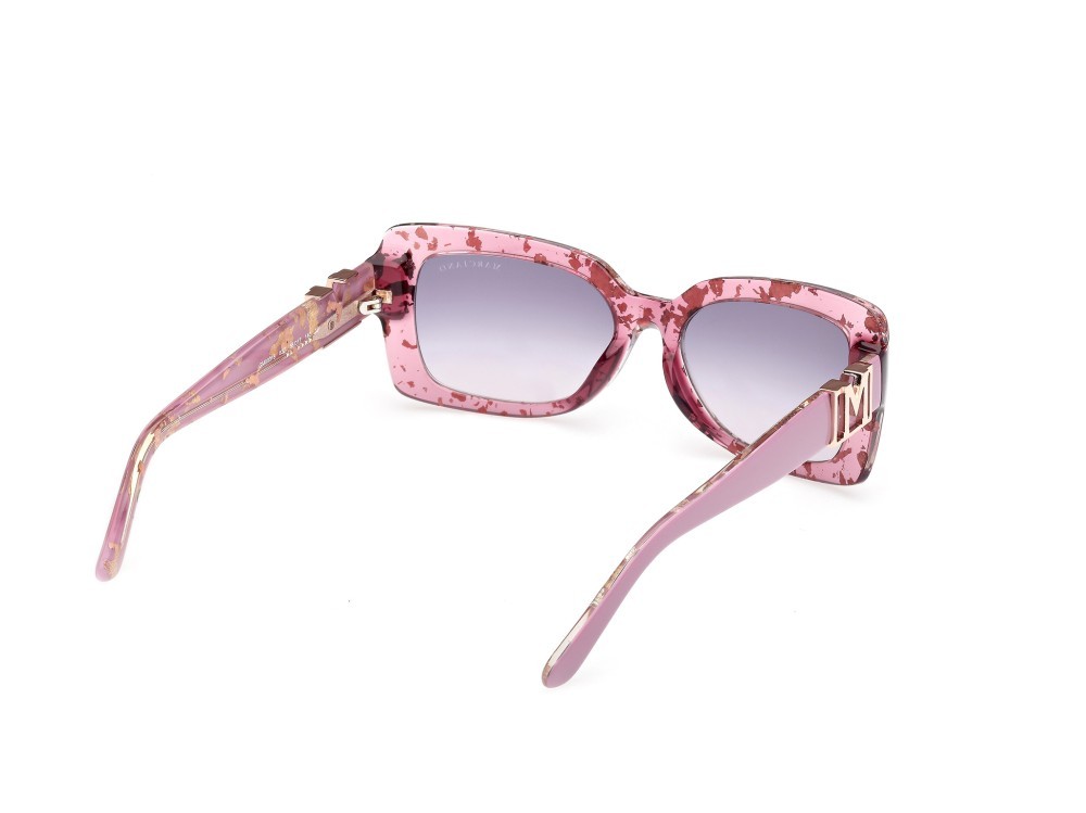 Sunglasses Guess by Marciano GM00018 (83Z) color viola lucido shape rectangle lenses viola sfumato o specchiato