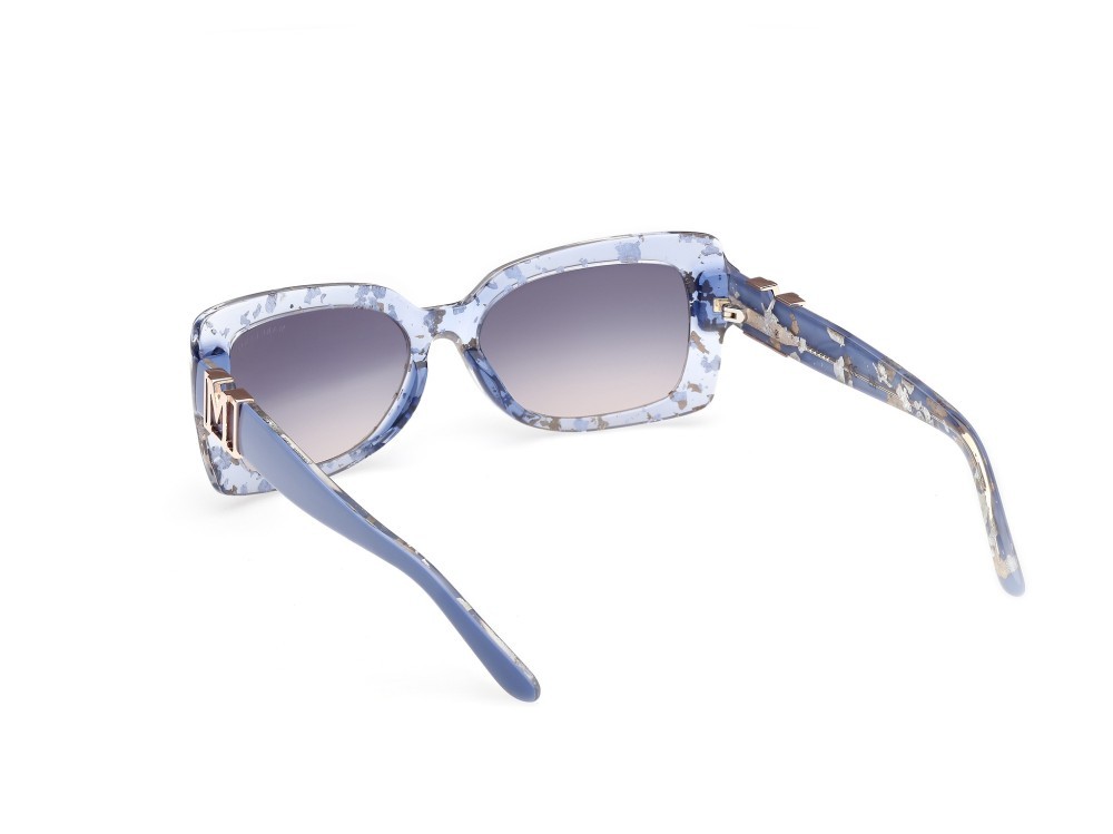 Sunglasses Guess by Marciano GM00018 (92W) color blu lucido shape rectangle lenses blu sfumato