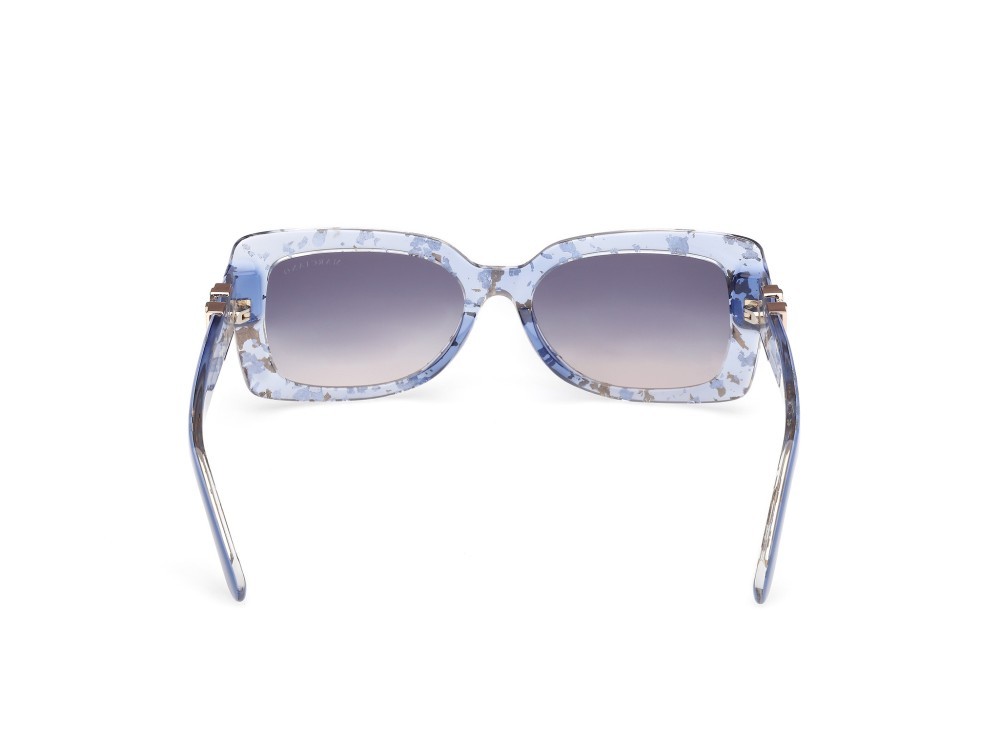 Sunglasses Guess by Marciano GM00018 (92W) color blu lucido shape rectangle lenses blu sfumato