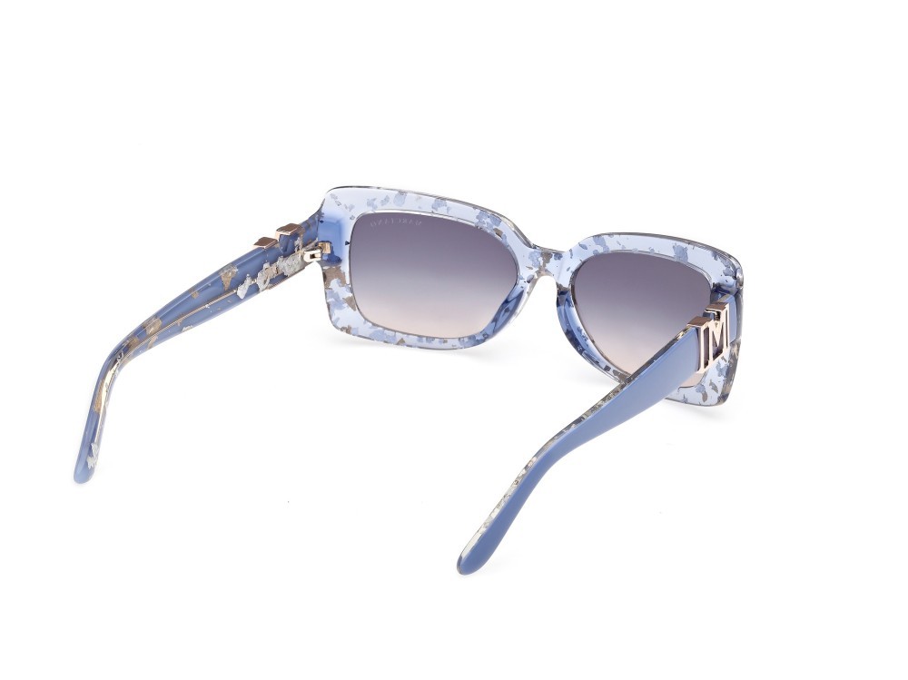 Sunglasses Guess by Marciano GM00018 (92W) color blu lucido shape rectangle lenses blu sfumato