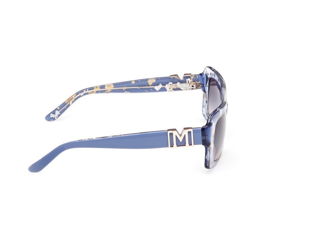 Sunglasses Guess by Marciano GM00018 (92W) color blu lucido shape rectangle lenses blu sfumato