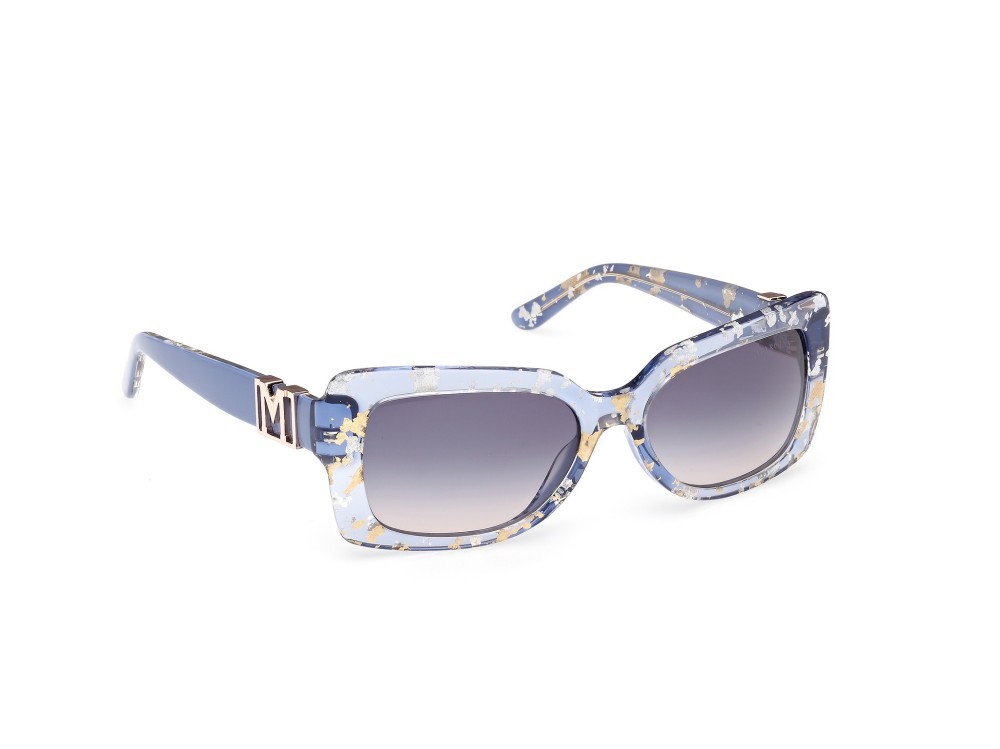 Sunglasses Guess by Marciano GM00018 (92W) color blu lucido shape rectangle lenses blu sfumato