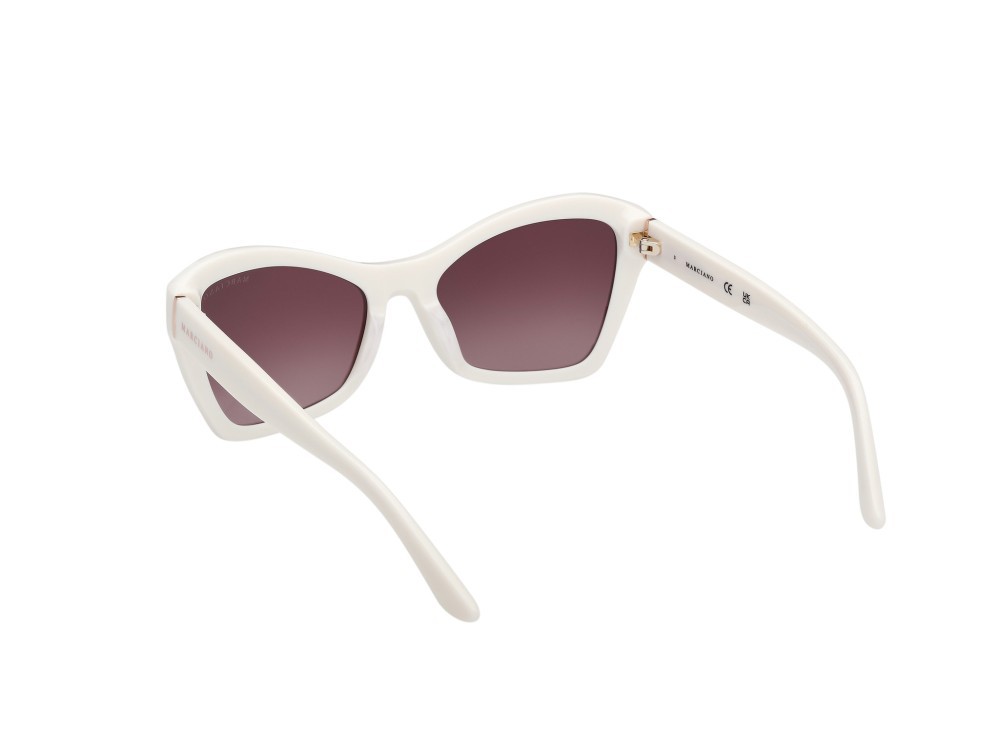 Sunglasses Guess by Marciano GM00020 (21F) color avorio lucido shape geometric lenses marrone sfumato
