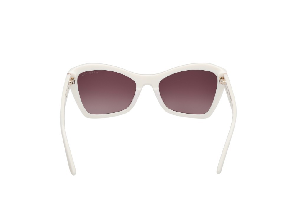 Sunglasses Guess by Marciano GM00020 (21F) color avorio lucido shape geometric lenses marrone sfumato