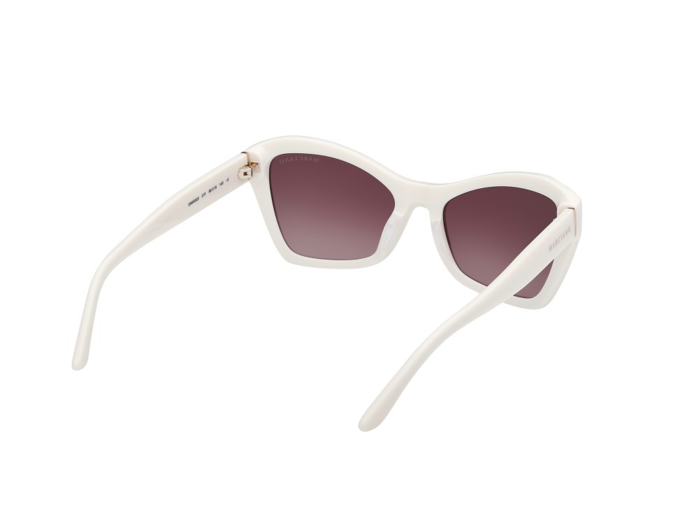 Sunglasses Guess by Marciano GM00020 (21F) color avorio lucido shape geometric lenses marrone sfumato