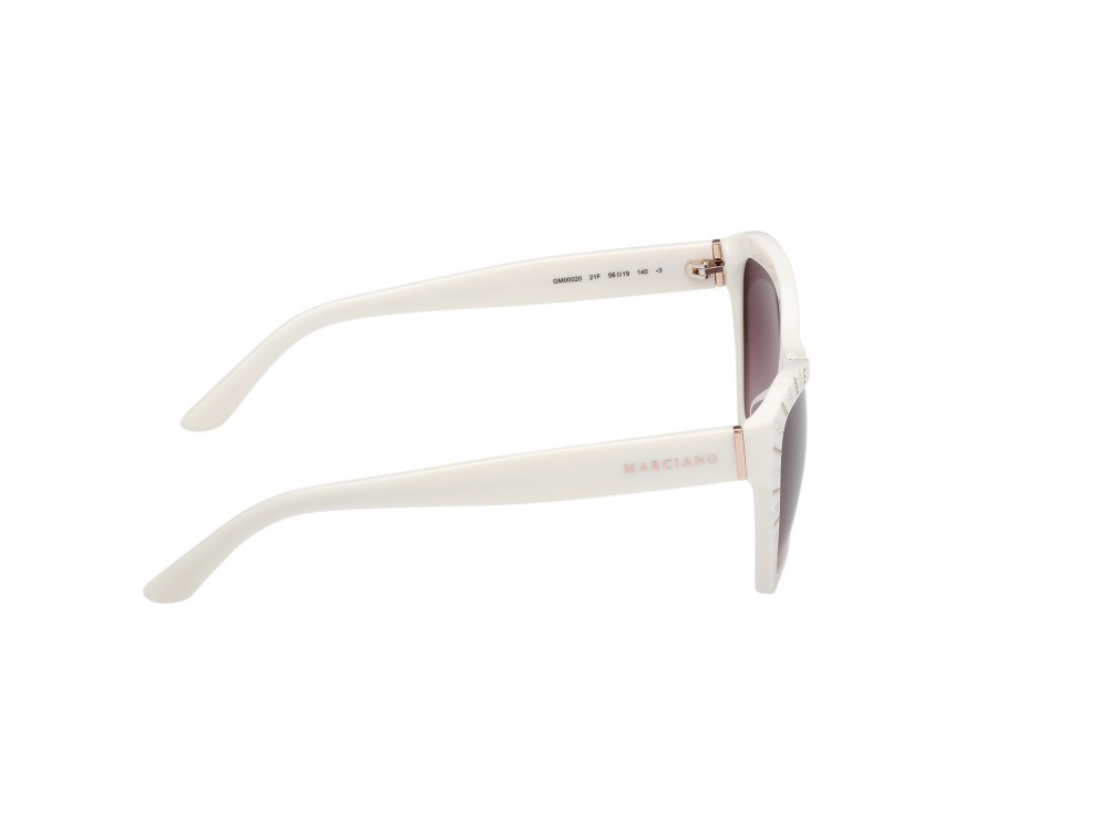 Sunglasses Guess by Marciano GM00020 (21F) color avorio lucido shape geometric lenses marrone sfumato
