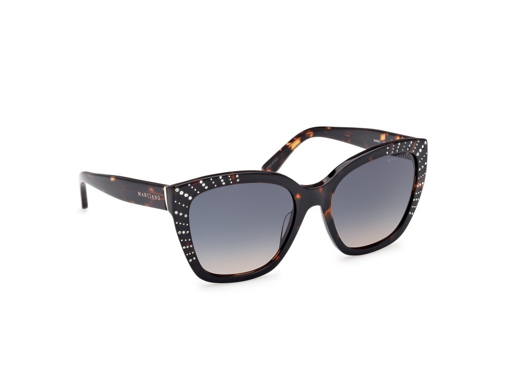 Sunglasses Guess by Marciano GM00021 (52W) color avana scura  shape square lenses blu sfumato