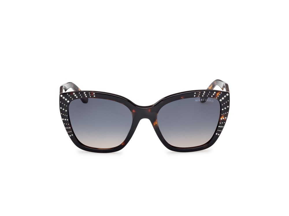 Sunglasses Guess by Marciano GM00021 (52W) color avana scura  shape square lenses blu sfumato