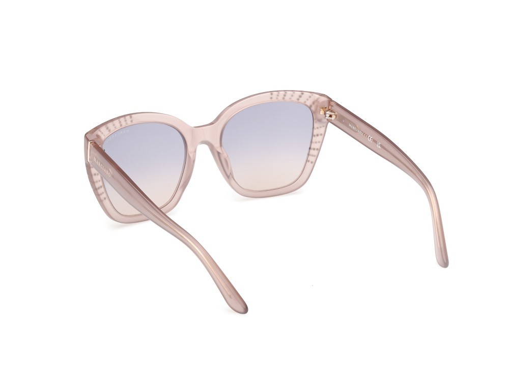 Sunglasses Guess by Marciano GM00021 (57B) color beige lucido shape square lenses fumo grad.