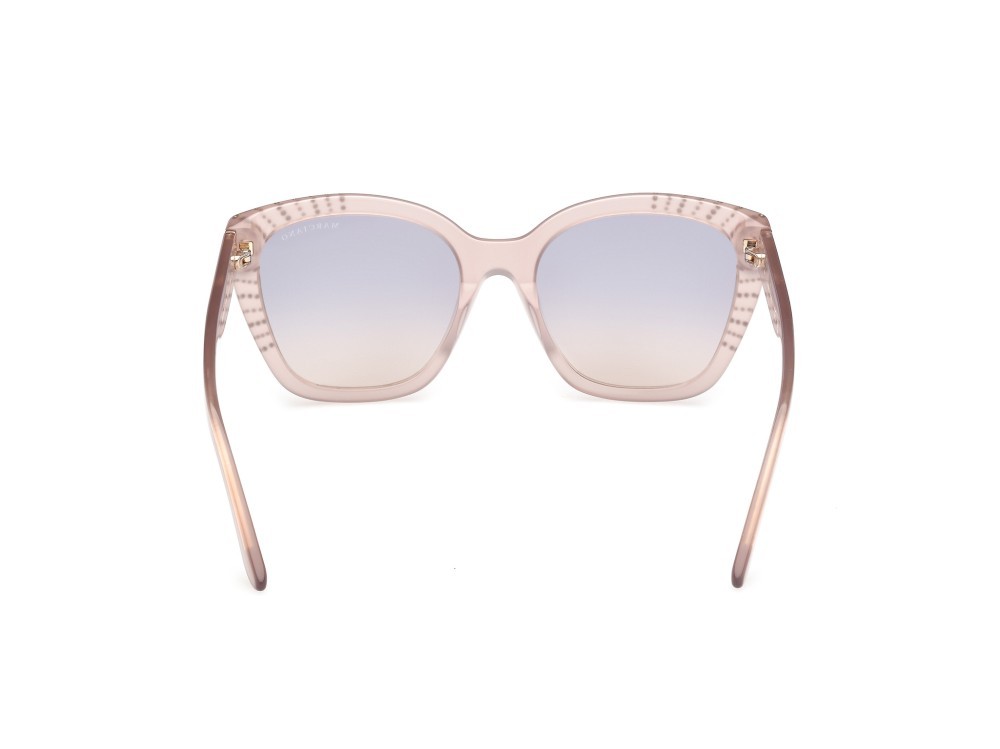 Sunglasses Guess by Marciano GM00021 (57B) color beige lucido shape square lenses fumo grad.