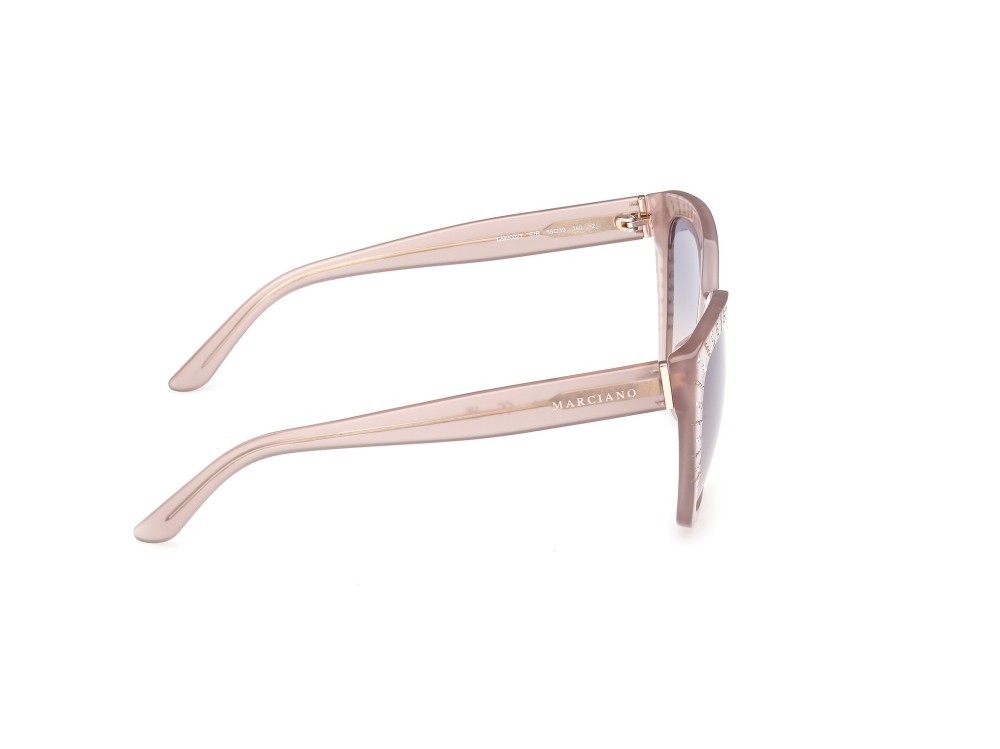 Sunglasses Guess by Marciano GM00021 (57B) color beige lucido shape square lenses fumo grad.