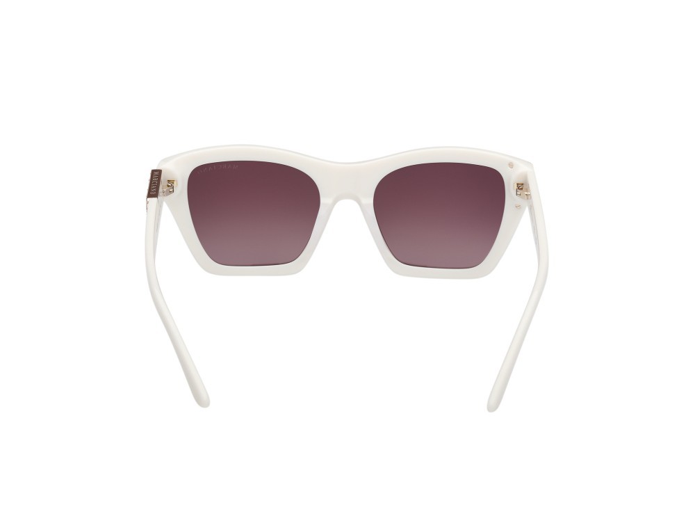 Sunglasses Guess by Marciano GM00024 (21F) color avorio lucido shape square lenses marrone sfumato