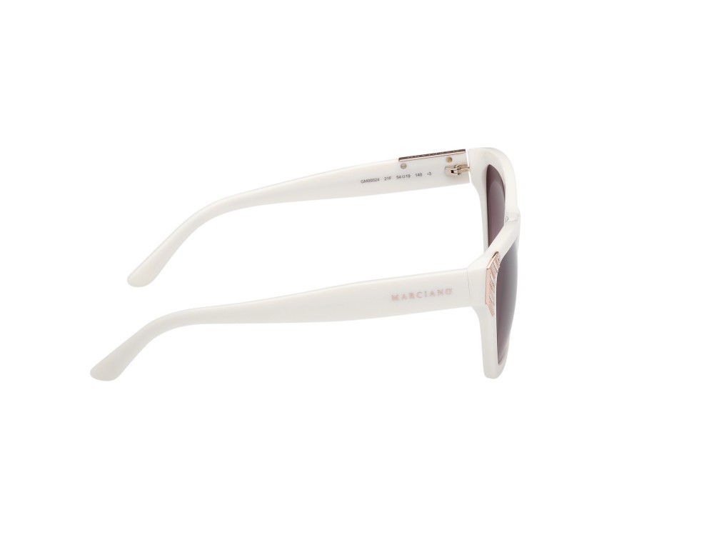 Sunglasses Guess by Marciano GM00024 (21F) color avorio lucido shape square lenses marrone sfumato