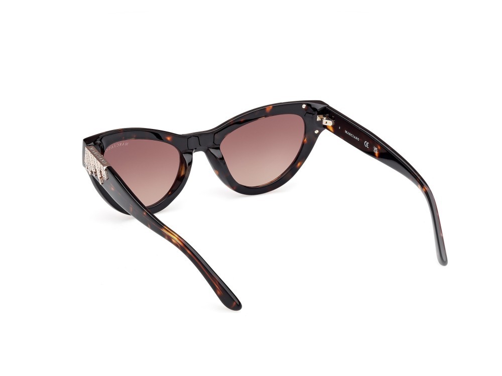 Sunglasses Guess by Marciano GM00025 (52F) color avana scura shape cat eye lenses marrone sfumato