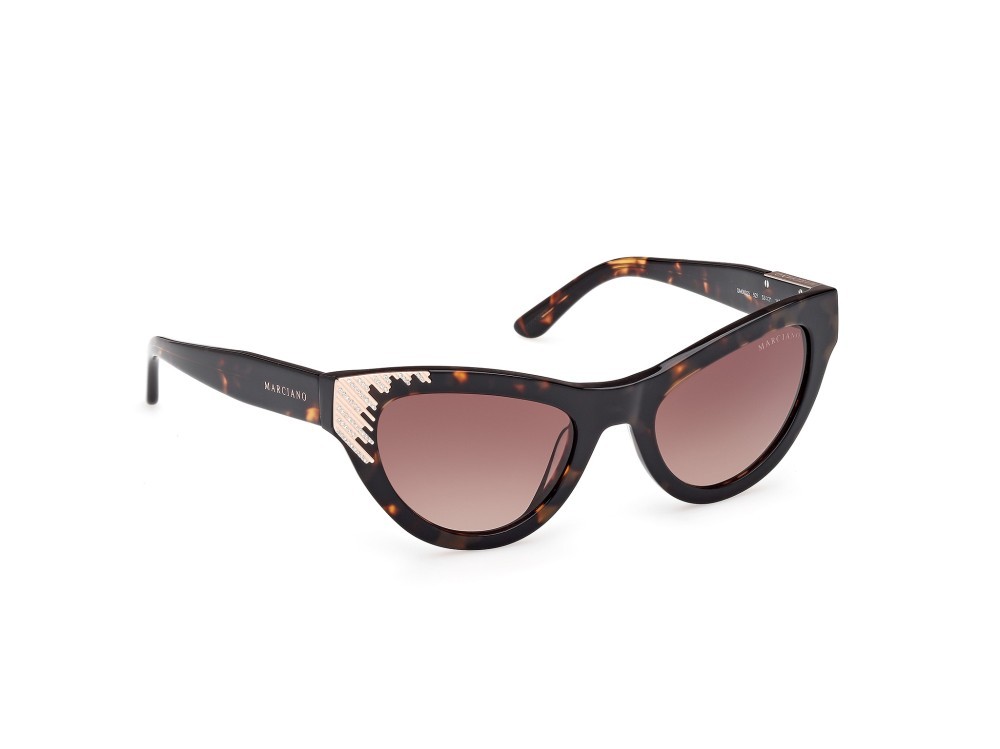 Sunglasses Guess by Marciano GM00025 (52F) color avana scura shape cat eye lenses marrone sfumato