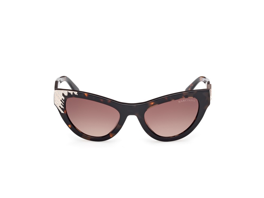 Sunglasses Guess by Marciano GM00025 (52F) color avana scura shape cat eye lenses marrone sfumato