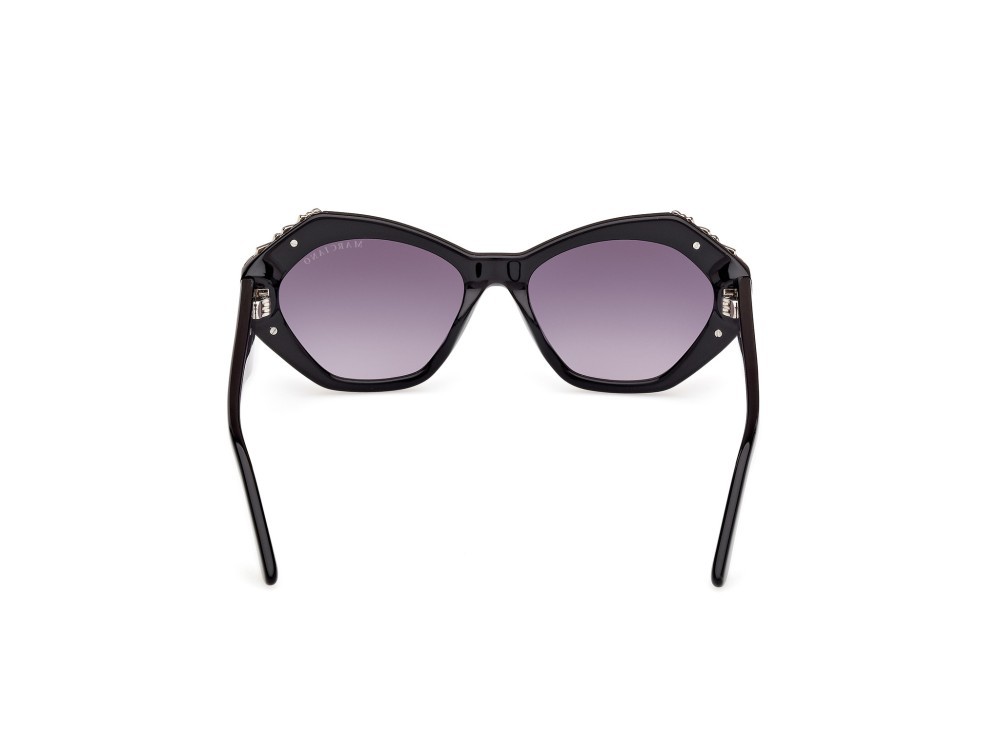 Sunglasses Guess by Marciano GM00026 (01B) color nero lucido shape geometric lenses fumo grad.