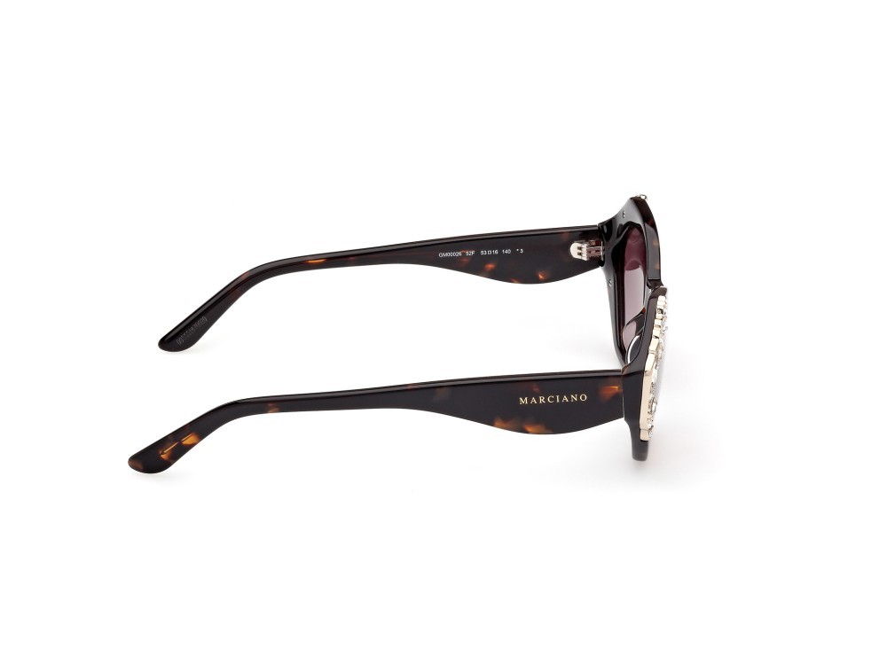 Sunglasses Guess by Marciano GM00026 (52F) color avana scura shape geometric lenses marrone sfumato