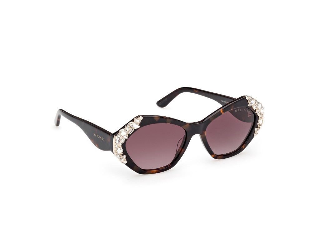 Sunglasses Guess by Marciano GM00026 (52F) color avana scura shape geometric lenses marrone sfumato