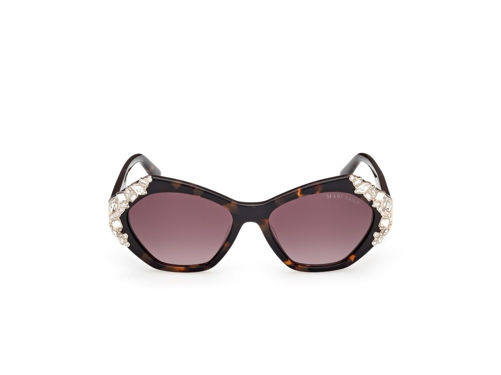 Sunglasses Guess by Marciano GM00026 (52F) color avana scura shape geometric lenses marrone sfumato
