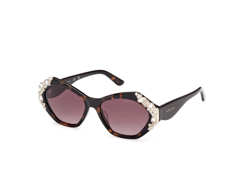 Sunglasses Guess by Marciano GM00026 (52F) color avana scura shape geometric lenses marrone sfumato