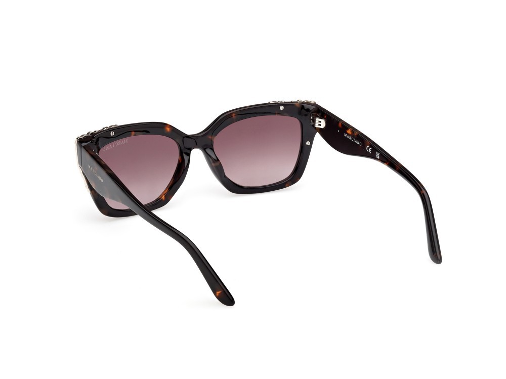 Sunglasses Guess by Marciano GM00027 (52F) color avana scura shape rectangle lenses marrone sfumato
