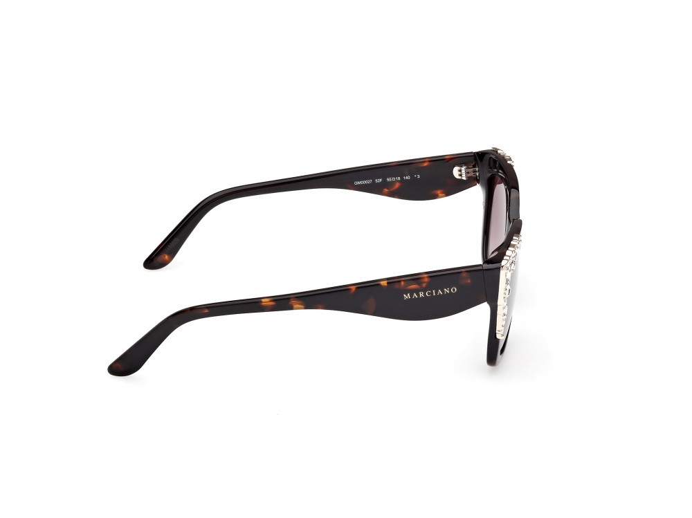 Sunglasses Guess by Marciano GM00027 (52F) color avana scura shape rectangle lenses marrone sfumato