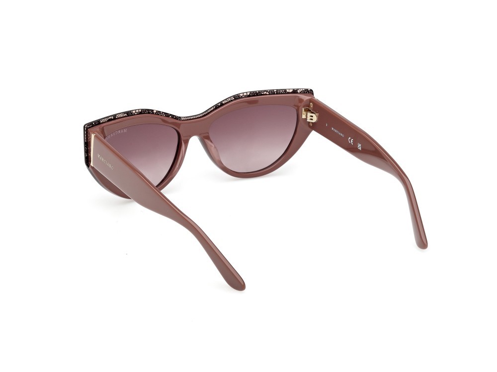 Sunglasses Guess by Marciano GM00028 (59F) color beige/monocolore shape cat eye lenses marrone sfumato