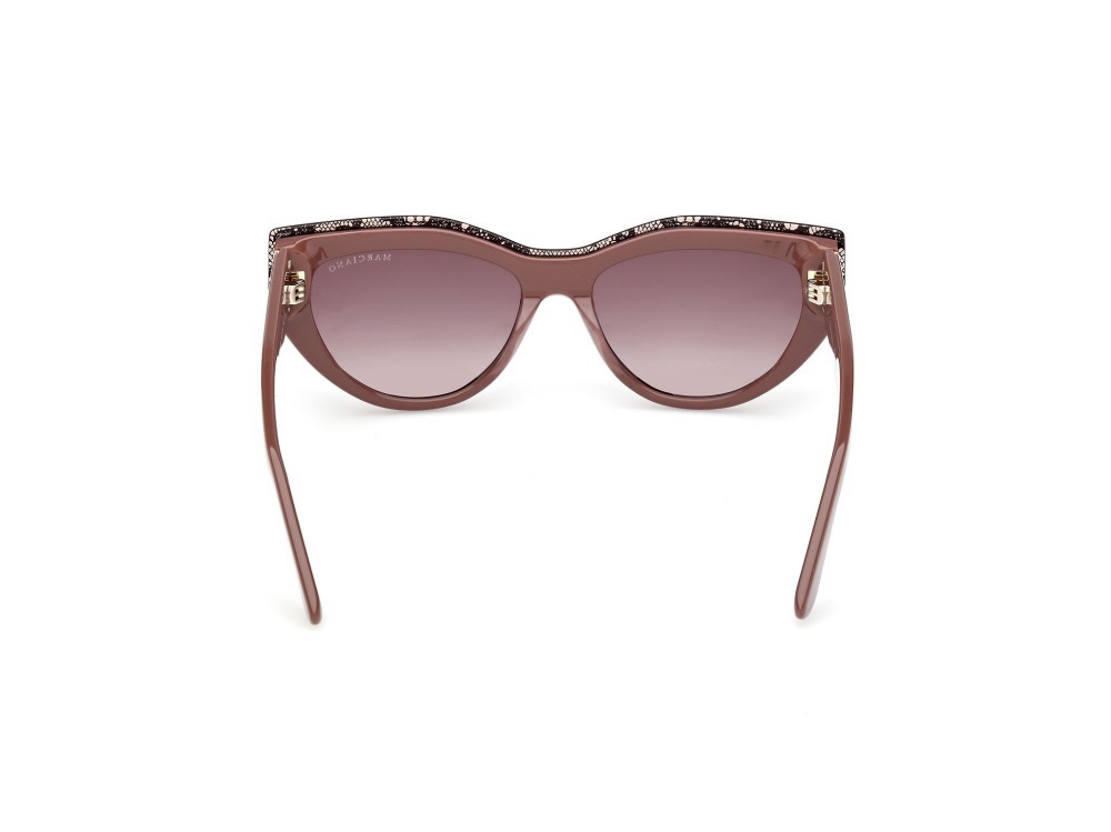 Sunglasses Guess by Marciano GM00028 (59F) color beige/monocolore shape cat eye lenses marrone sfumato