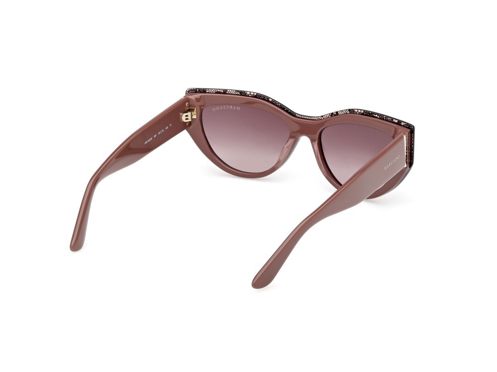 Sunglasses Guess by Marciano GM00028 (59F) color beige/monocolore shape cat eye lenses marrone sfumato