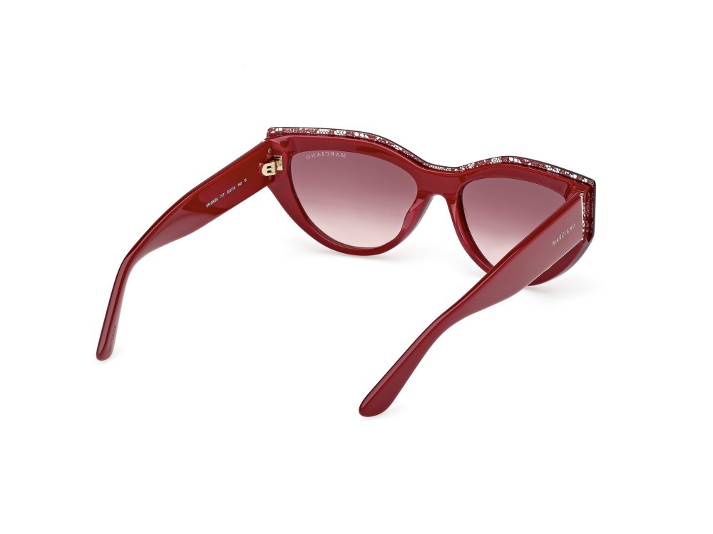 Sunglasses Guess by Marciano GM00028 (71T) color bordeaux/monocolore shape cat eye lenses bordeaux sfumato