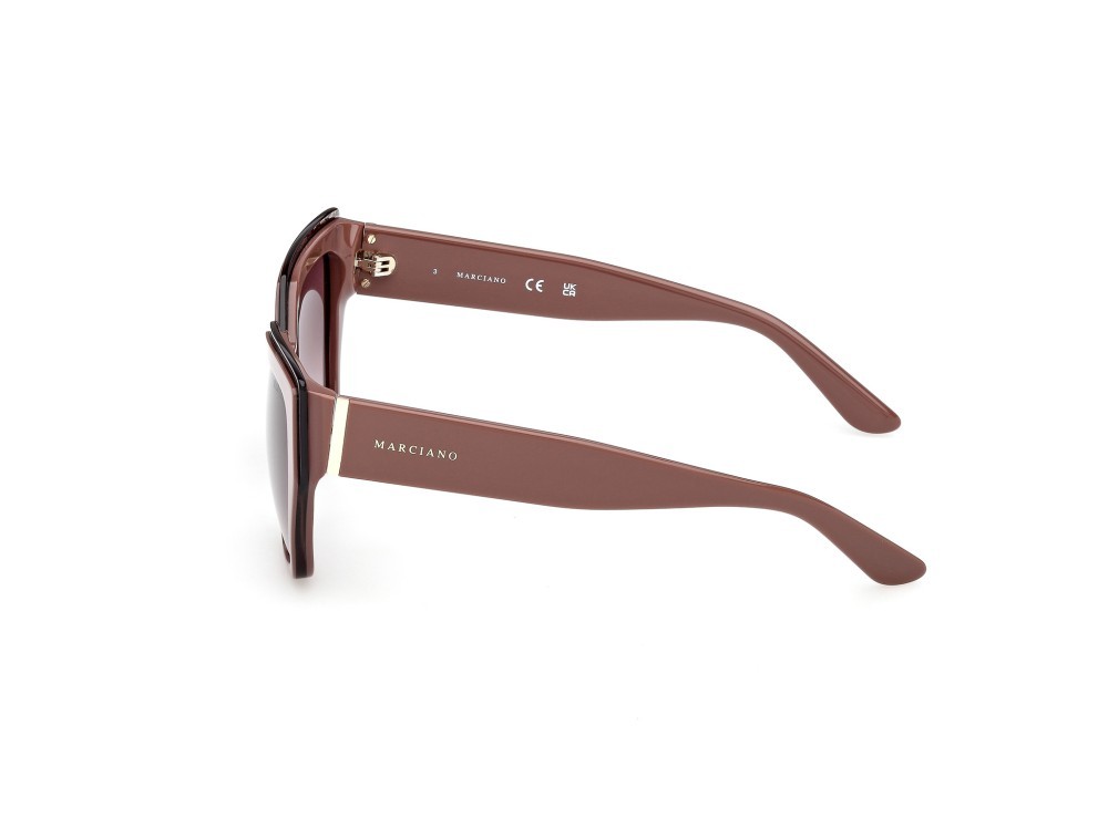 Occhiali da sole Guess by Marciano GM00029 (59F) colore beige/monocolore forma quadrato lenti marrone sfumato