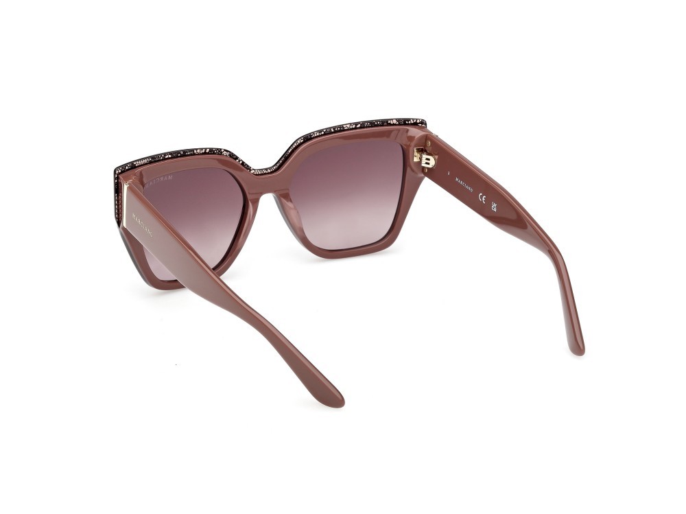 Occhiali da sole Guess by Marciano GM00029 (59F) colore beige/monocolore forma quadrato lenti marrone sfumato