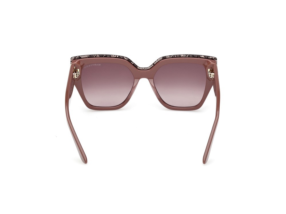 Occhiali da sole Guess by Marciano GM00029 (59F) colore beige/monocolore forma quadrato lenti marrone sfumato