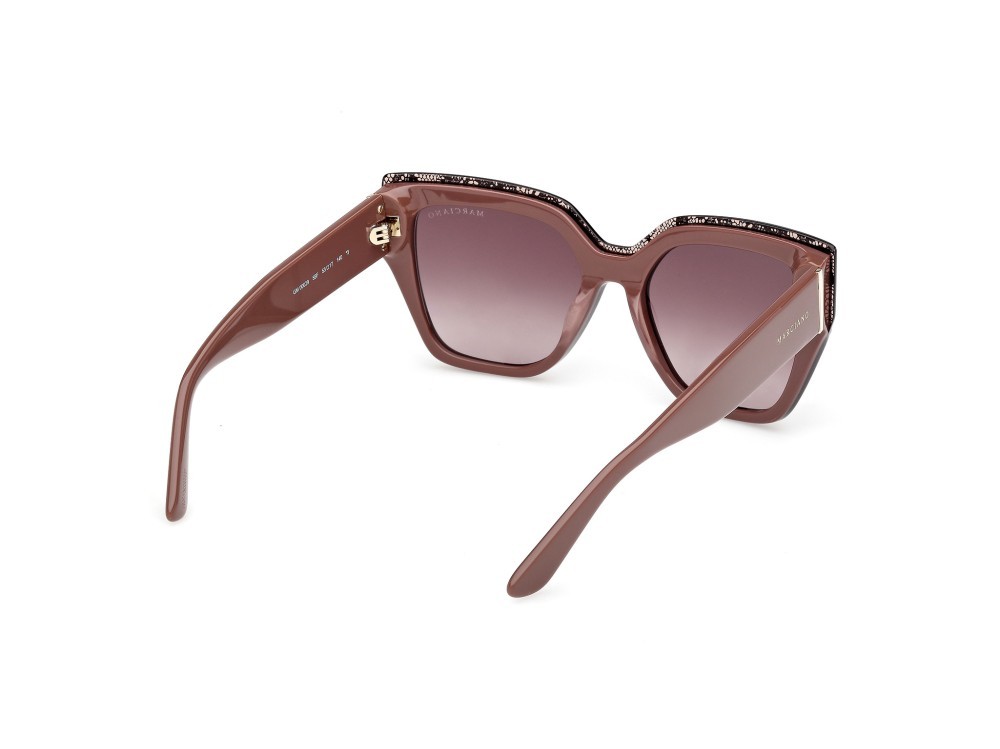 Occhiali da sole Guess by Marciano GM00029 (59F) colore beige/monocolore forma quadrato lenti marrone sfumato