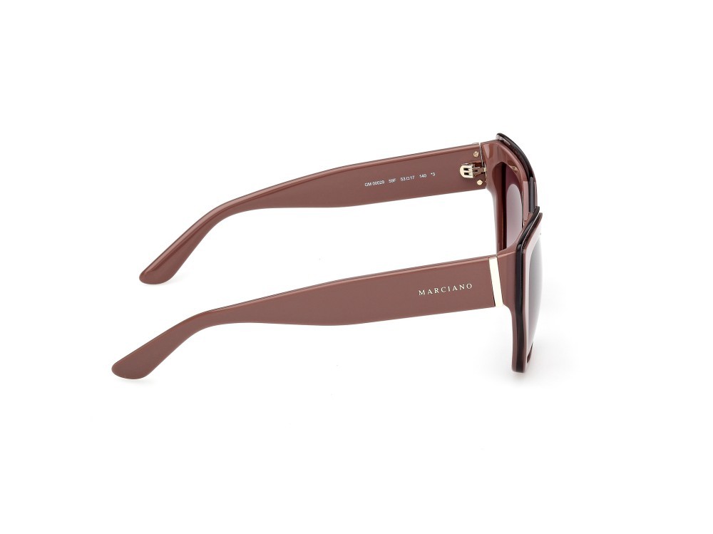 Occhiali da sole Guess by Marciano GM00029 (59F) colore beige/monocolore forma quadrato lenti marrone sfumato