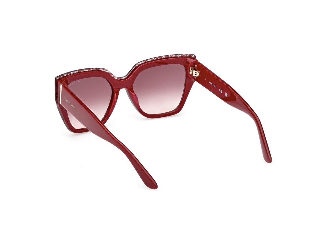 Occhiali da sole Guess by Marciano GM00029 (71T) colore bordeaux/monocolore forma quadrato lenti bordeaux sfumato