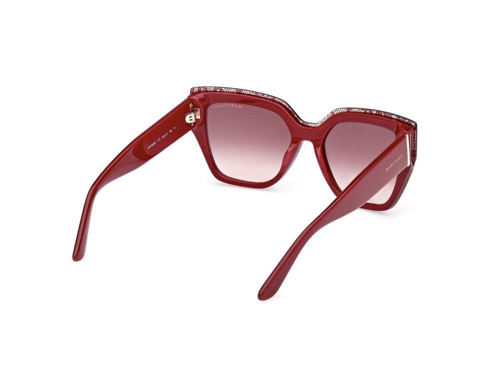 Occhiali da sole Guess by Marciano GM00029 (71T) colore bordeaux/monocolore forma quadrato lenti bordeaux sfumato