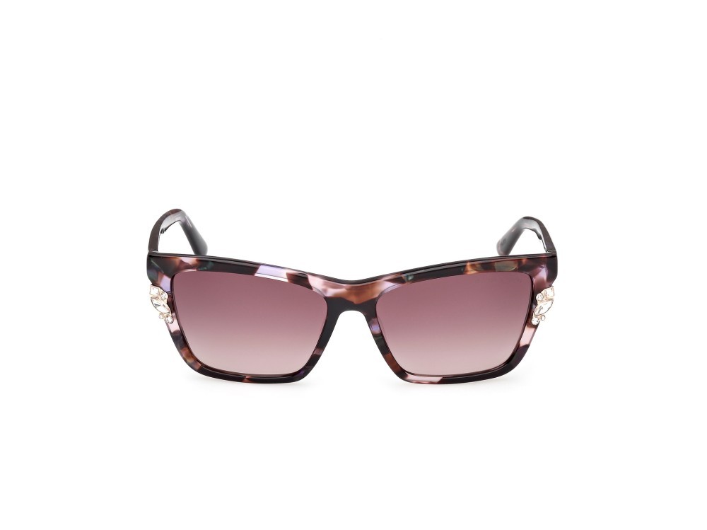 Sunglasses Guess by Marciano GM00030 (83T) color viola/avana shape rectangle lenses bordeaux sfumato