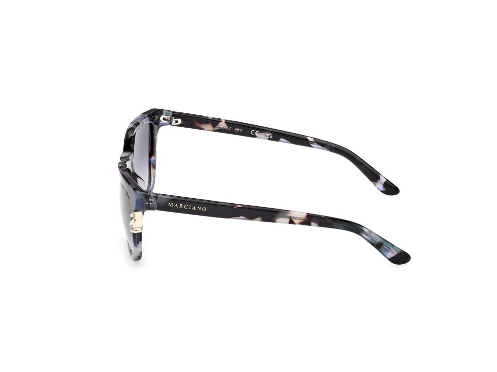Sunglasses Guess by Marciano GM00030 (92W) color blu/avana shape rectangle lenses blu sfumato