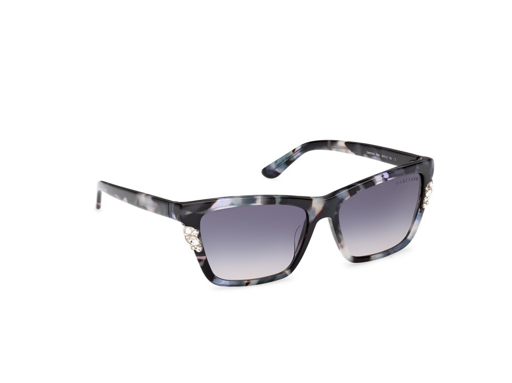 Sunglasses Guess by Marciano GM00030 (92W) color blu/avana shape rectangle lenses blu sfumato