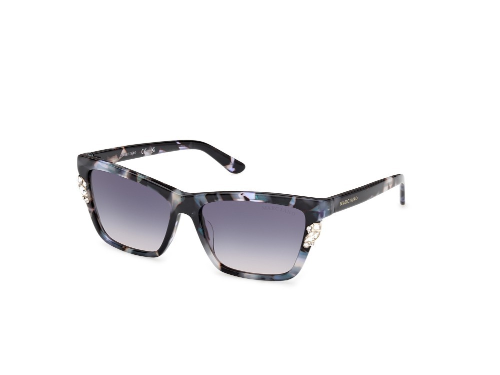 Sunglasses Guess by Marciano GM00030 (92W) color blu/avana shape rectangle lenses blu sfumato