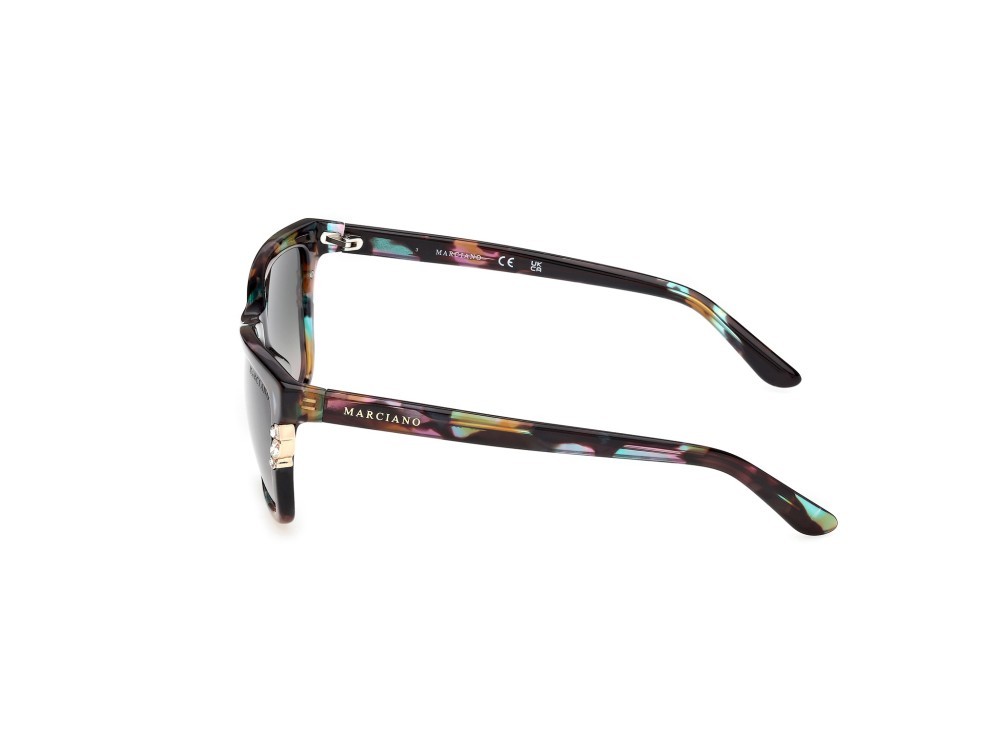 Sunglasses Guess by Marciano GM00030 (98B) color verde scuro/avana shape rectangle lenses fumo grad.