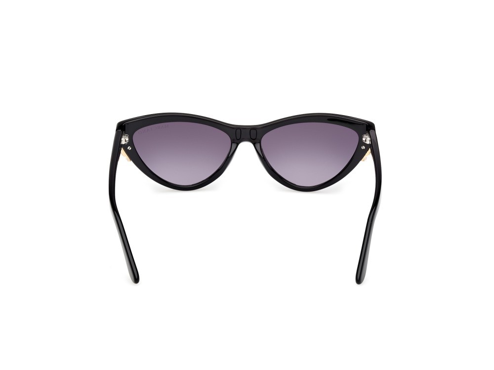 Sunglasses Guess by Marciano GM00031 (01B) color nero lucido shape cat eye lenses fumo grad.