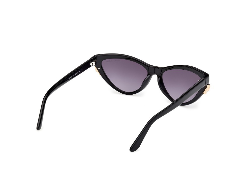 Sunglasses Guess by Marciano GM00031 (01B) color nero lucido shape cat eye lenses fumo grad.