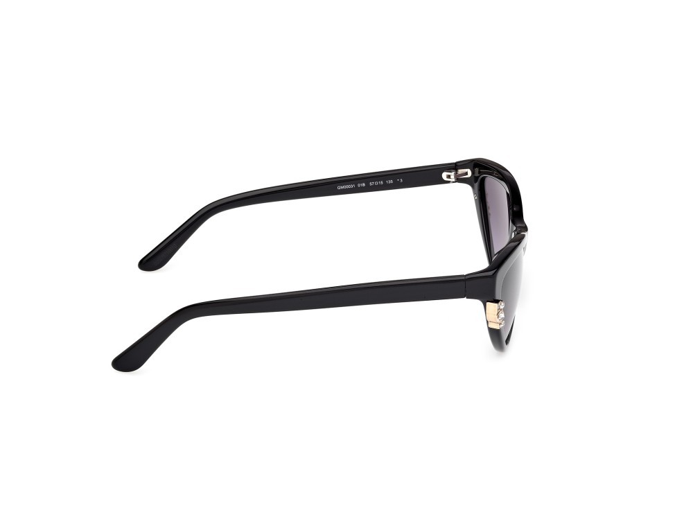 Sunglasses Guess by Marciano GM00031 (01B) color nero lucido shape cat eye lenses fumo grad.