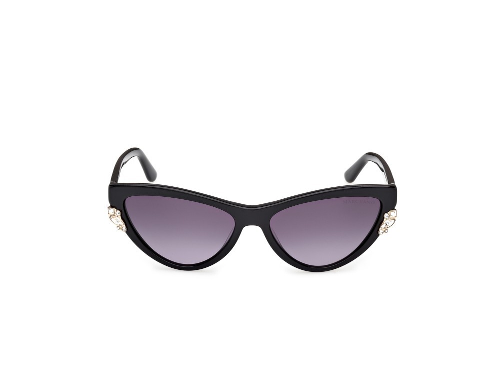 Sunglasses Guess by Marciano GM00031 (01B) color nero lucido shape cat eye lenses fumo grad.